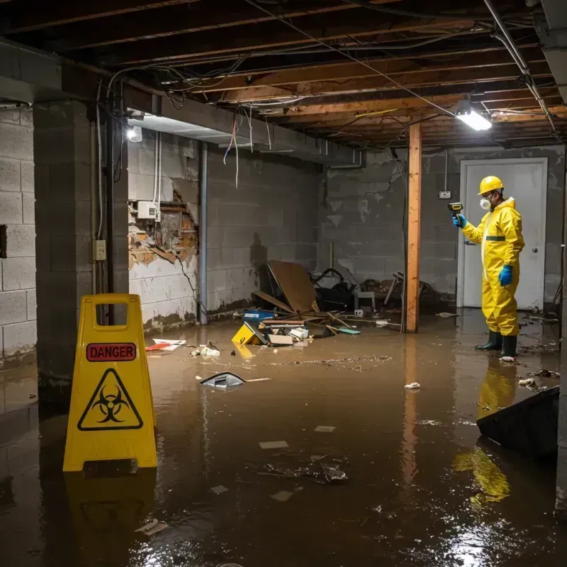 Flooded Basement Electrical Hazard in McCook, NE Property